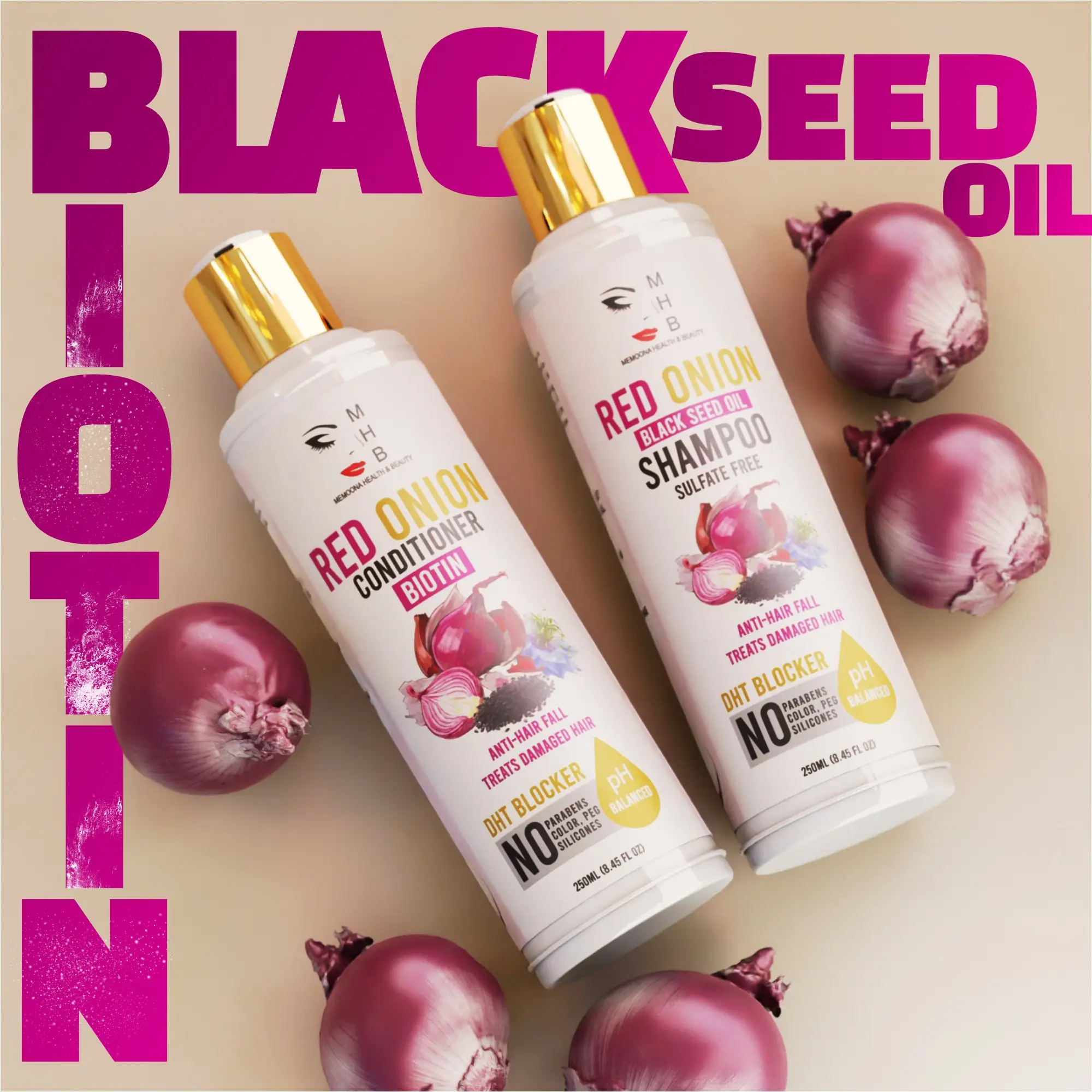 mhb red onion shampoo conditioner